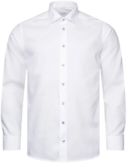 Eton Slim Fit Overhemd Eton , White , Heren - L,S,Xs