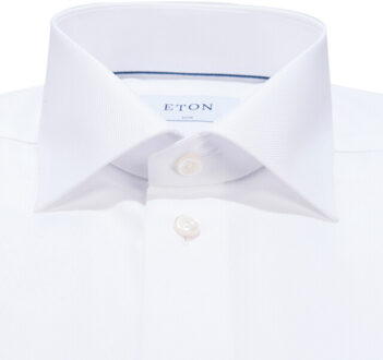 Eton Slim fit overhemd met lange mouwen - maat 40 (M) Wit