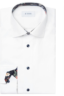 Eton slim fit shirt Eton , White , Heren - L,3Xl