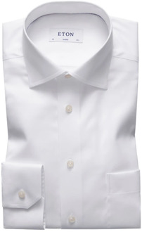 Eton Witte Business Overhemd Eton , White , Heren - 2Xl,Xl,L,M,4Xl,6Xl,8Xl