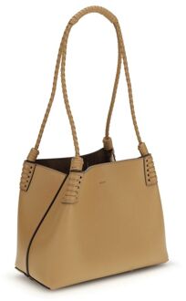 Etro Beige Kalfslederen Bos Taurus Schoudertas