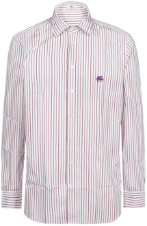 Etro Bianco Lange Mouw Shirt Etro , Multicolor , Heren - 2Xl,Xl,L,M,3Xl