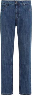 Etro Blauwe Denim Jeans Rechte Pijpen Etro , Blue , Heren - W32,W31,W33
