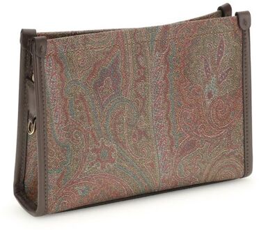 Etro Bruine Kalfsleren Bos Taurus Clutch Bag