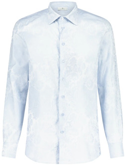 Etro Elegant Paisley Katoenen Overhemd Etro , Blue , Heren - L,M,S,5Xl,3Xl