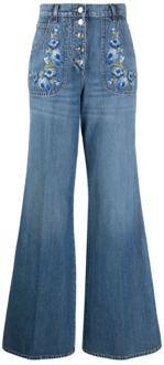 Etro Flared Jeans, Klassieke Stijl Etro , Blue , Dames - W29