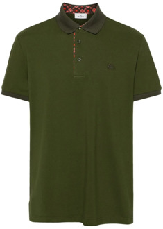 Etro Groene T-shirts en Polos Etro , Green , Heren - Xl,L,M,S