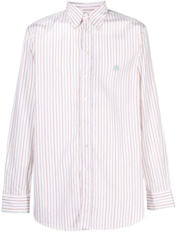 Etro Katoenen Overhemd met Multicolor Strepen Etro , White , Heren - Xl,L,M,3Xl