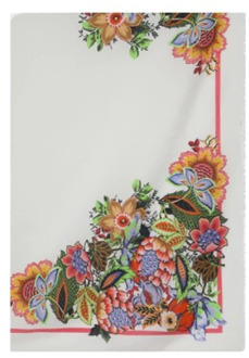 Etro Multicolor Boeket Jacquard Katoen Modal Sjaal Etro , Multicolor , Dames - ONE Size