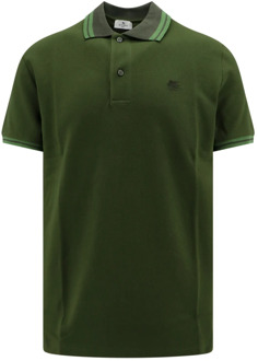 Etro Pegaso Geborduurd Poloshirt Etro , Green , Heren - 2Xl,Xl,L,M,S