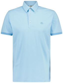 Etro Polo Shirt met Logo Borduursel Etro , Blue , Heren - 2Xl,Xl,L,M,3Xl