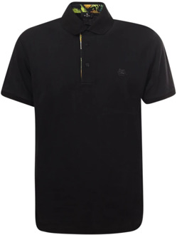 Etro Polo Shirts Etro , Black , Heren - 2Xl,Xl,L,M