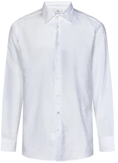 Etro Shirts Etro , White , Heren - Xl,L