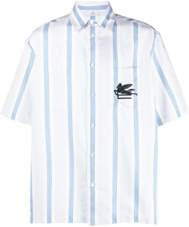 Etro Short Sleeve Shirts Etro , Blue , Heren - L,M,S