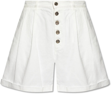 Etro Shorts met hoge taille Etro , White , Dames - M,S,Xs,2Xs