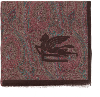 Etro Sjaal met paisley motief Etro , Multicolor , Heren - ONE Size