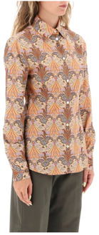 Etro Slim Fit Overhemd met Paisley Patroon Etro , Multicolor , Dames - 2XS