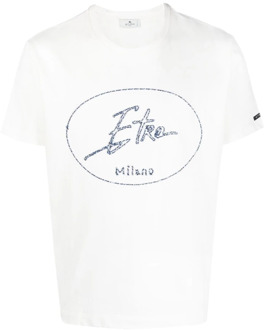Etro T-shirt Etro , White , Heren - L