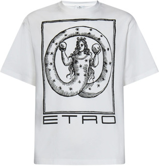 Etro T-Shirts Etro , White , Heren - L