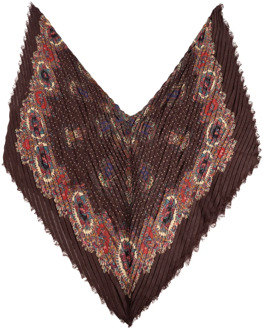 Etro Verguld sjaal Etro , Brown , Dames - ONE Size
