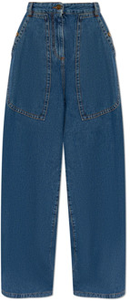 Etro Wijde pijp jeans Etro , Blue , Dames - W27,W26,W25
