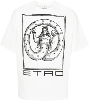 Etro Witte T-shirts en Polos Etro , White , Heren - 2Xl,Xl,L,M,S