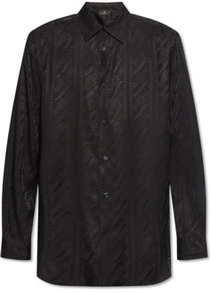 Etro Zijden shirt met print Etro , Black , Heren - L,M