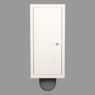 Etsero Inbouw Toilet borstel Brush-Up Gepoedercoat Wit Etsero