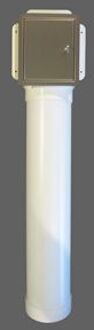 Etsero Roll-up closetrollen dispenser 13.7x77x13.5cm v. maximaal 6 rollen RVS gepolijst