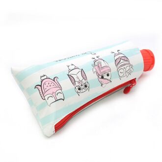 Etui Schoolbenodigdheden Materiaal Escolar Estojo Escola Kalemlik Kalem Kutusu Trousse Scolaire Stylo Pencilcase Tandpasta Owl