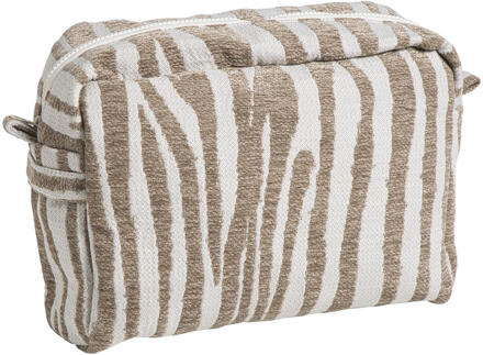 Etui Streep - 23x30x10 Cm - Polyester - Beige