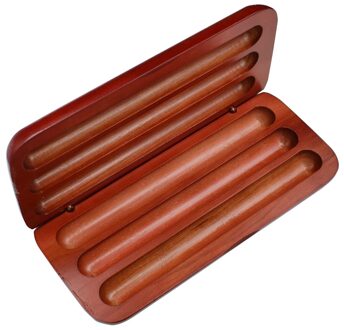 Etui Voor 3 Pennen Binnen Display Van Hout Pen Case Office School Supplies Houten Briefpapier Briefpapier