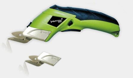 Eu Elektrische Schaar Multi Stof Lederen Doek Snijden Draadloze Oplaadbare Stof Naaien Handheld Schaar Met Twee Schaar