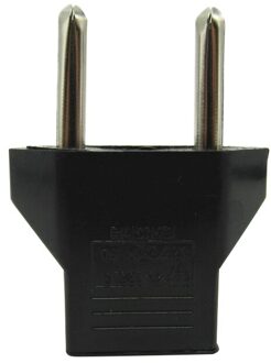 Eu Naar De Vs Europese Conversie Plug Adapter Socket Draagbare 2Pin Black Travel Adapter Converter Stopcontact
