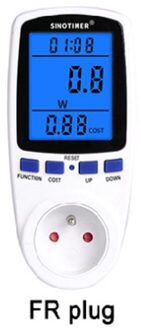 EU ONS UK FR BR AU Power Meter Plug LCD Display 7 Weergavemodus Wattmeter Energieverbruik Monitor