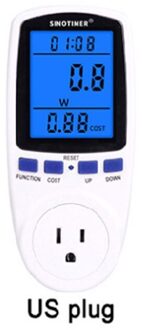 EU ONS UK FR BR AU Power Meter Plug LCD Display 7 Weergavemodus Wattmeter Energieverbruik Monitor