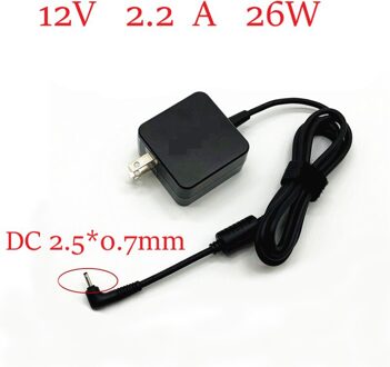 Eu Plug 12V 2.2A 26W 2.5*0.7Mm Laptop Ac Adapter Voor Samsung AD-2612BKR NP930X2K PA-1250-98 PA-1250-96 voeding