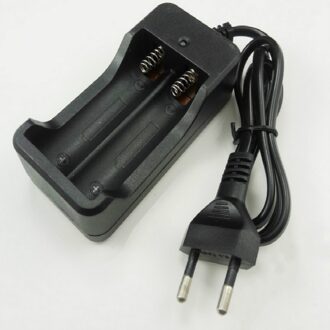 EU Plug Black 2 Slots 18650 Charger AC 110V 220V Dual Voor 18650 Batterij 4.2V Oplaadbare li-ion Batterij Oplader