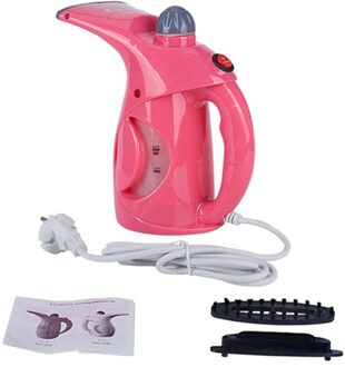 Eu Plug Handheld Elektrische Stoomstrijkijzer Draagbare Kledingstuk Stoomboot Home Reizen Stoom Borstel Voor Strijken Kleding Jurk roze