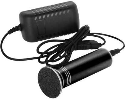 Eu Plug Verbeterde Elektrische Voet Eelt Remover Met 60Pcs Vervanging Schuurpapier Discs,2.5X Krachtige Elektronische Voet Bestand Pedicure zwart