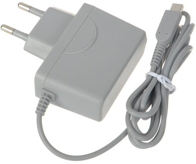Eu Plug Voeding Lader Ac Adapter Voor 3 D S Voor Nd Si Grijs Kleur