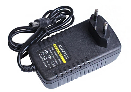 EU Type AC 100-240V to DC 12V 2A Power Supply CCTV Camera LED Strip AC/DC Adapters Power Plug Adaptor 5.5x2.1mm
