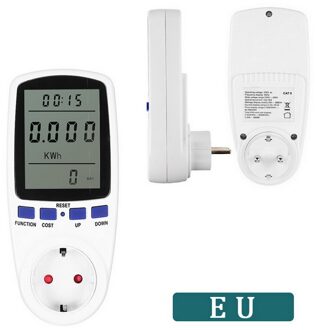 Eu/Uk/Au Plug Ac Power Meter Digitale Voltage Wattmeter Stroomverbruik Watt Energiemeter Elektriciteit Analyzer Monitoren EU plug