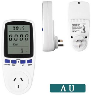 Eu/Uk/Au Plug Ac Power Meter Digitale Voltage Wattmeter Stroomverbruik Watt Energiemeter Elektriciteit Analyzer Monitoren
