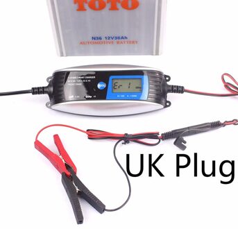 EU/UK Plug 7-Podium Auto Automatische Smart Battery Charger Met Lcd-scherm 6V 12V Auto motorfiets Batterij Waterdichte Lader