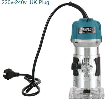 Eu Uk Us Plug 800W Houtbewerking Elektrische Trimmer Hout Frezen Graveren Steken Trimmen Machine Carving Machine Router Hout 220v UK plug