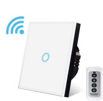 EU/UK Wireless Remote Control Switch Black Crystal glass panel Smart home wall light lamp controller Switches 1/2/3Gang