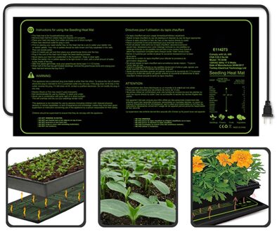 Eu/Us/Uk Waterdichte Zaailing Warmte Mat Plant Zaad Kieming Voortplanting Clone Zaad Starten Planter Warm Pad Verwarming mat VS