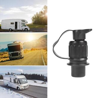 Eu Waterdichte 3 Pin 12V Kabel Connector Plug Plastic En Metalen Silicone Rubber Pakking Voor Trailer Caravan Vrachtwagen Zwart