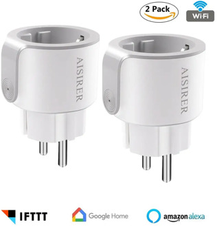 EU WIFI Smart Plug Voice Control Electrical Sockets APP Remote Control Power Socket With Timer Compatible with Alexa and Google